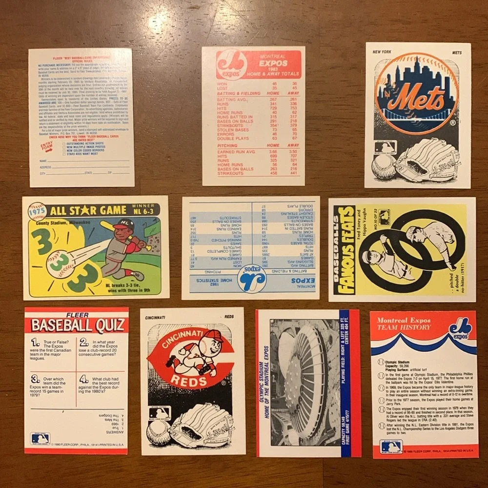 10 Vintage Montreal Expos Stickers - Picture 2 of 2